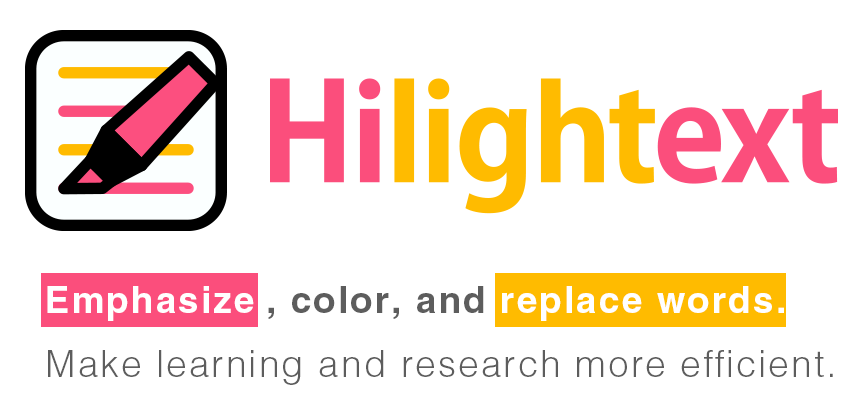 Hilightext main visual